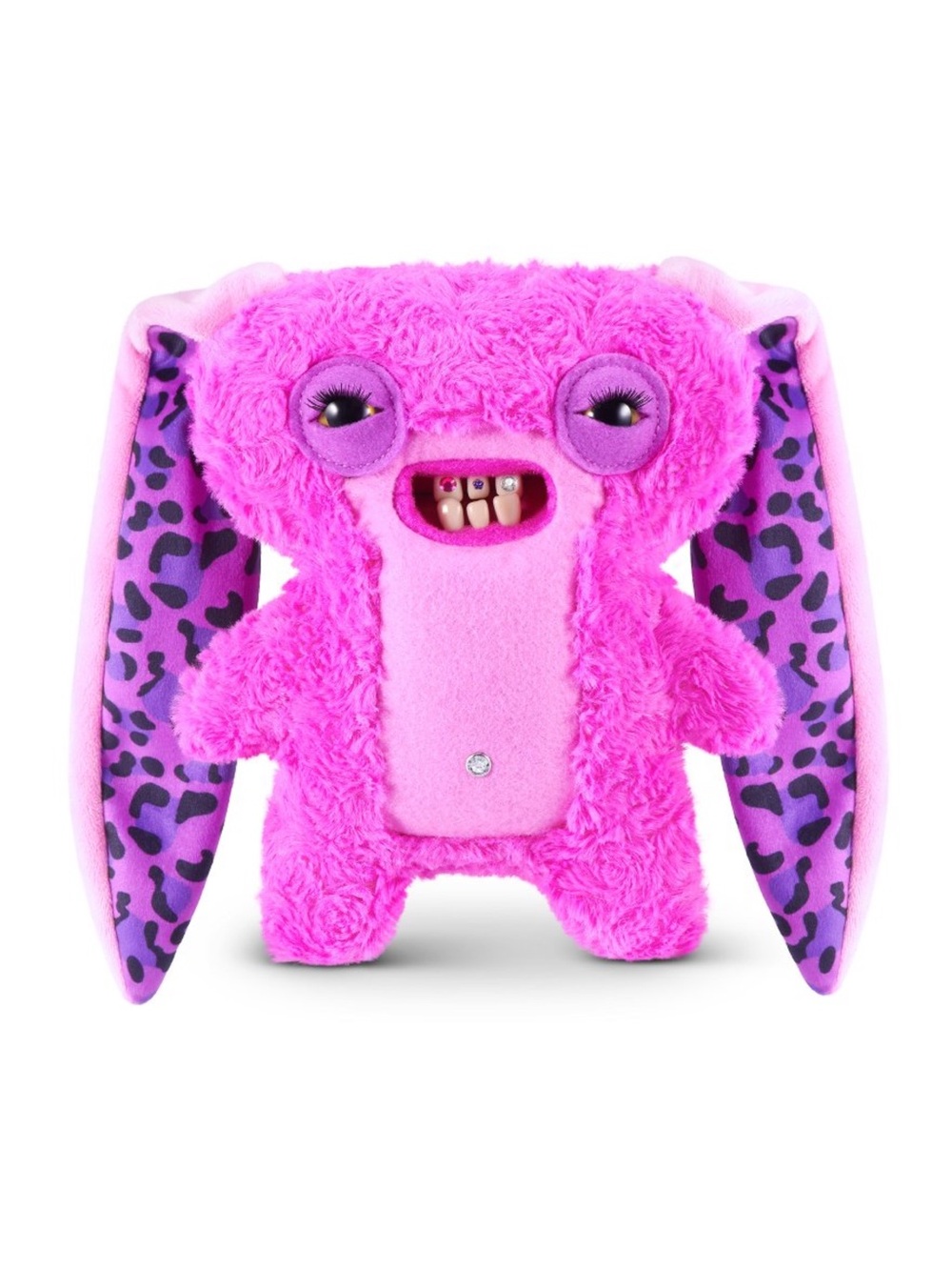 ZURU Fuggler Baddies Lord Long Ears Pink Plush Toy NEW